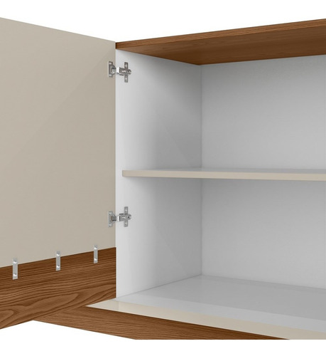 Balcão Buffet 160cm 4pt Pés Retrô Luzzo Freijó/off Mpozenato Cor Amarelo