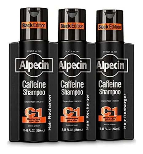 Champú Alpecin Caffeine C1 Black Edition Para Hombre 250 Ml