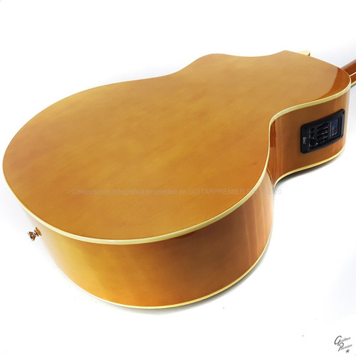 Guitarra Electroacustica Eq Afinador Funda Acolchada Premium