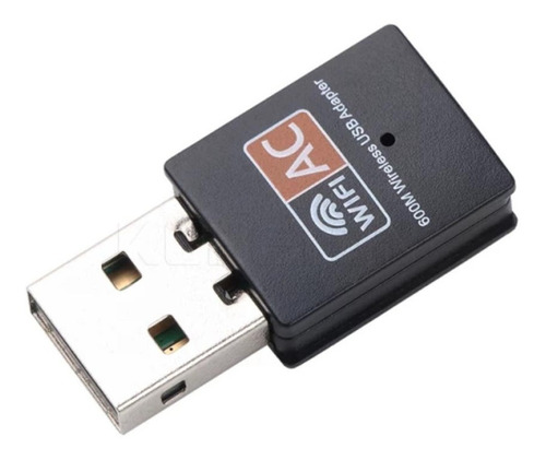 Imagem 1 de 1 de Adaptador Receptor Wireless Usb Wi-fi 5ghz Dual Band