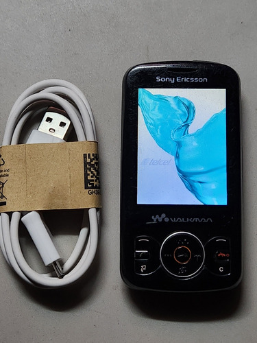 Sony Ericsson W100 Walkman Telcel Funcionando Bien, Leer Descripcion! Celular Retro Clasico Vintage Old Viejito W205 W300 W580 W600 W610 W800 Xperia Negro (Usado)