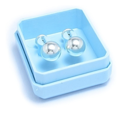 Aros Abridores Bolita 6mm Plata 925