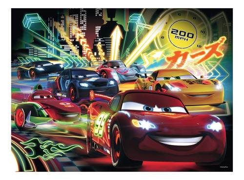 Disney Cars Neón Rompecabezas P/niños 100p Xxl Ravensburger