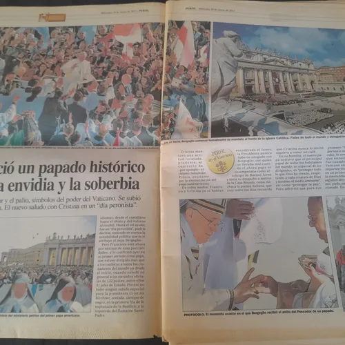 Diario Perfil (20 De Marzo De 2013) Eleccion Papa Francisco (Usado)