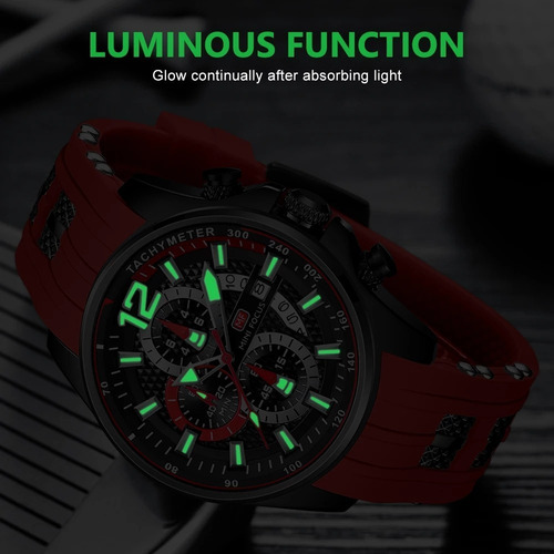 Reloj De Hombre Luminoso De Cuarzo De Lujo Mini Focus