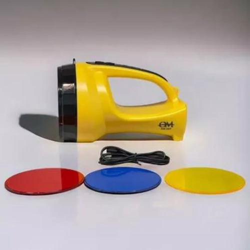 Linterna Busca Huella 300 Lumens Recargable Lentes 3 Colores Linterna Amarillo