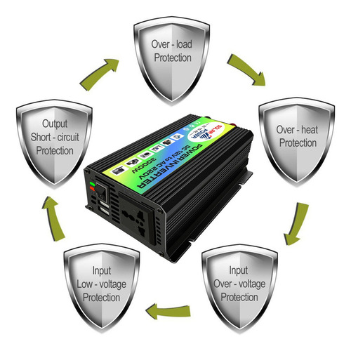 Inversor De Onda Sinusoidal Modificada Peaks Power 3000w