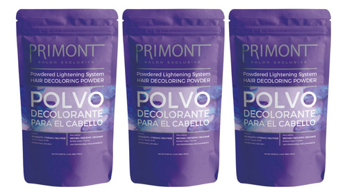 Primont Polvo Decolorante X3 Máxima Calidad 700gr