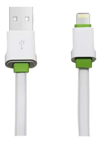 Cabo Usb Lightning Compatível 2 Metros Rápido Cor Branco