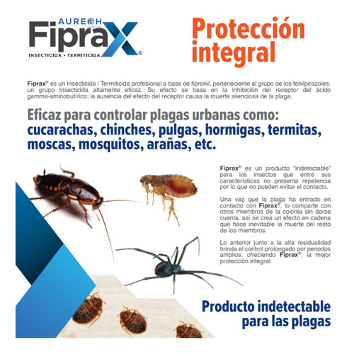 Insecticida Fiprax Bomba Fumigadora 5 Litros Gafas Seguridad