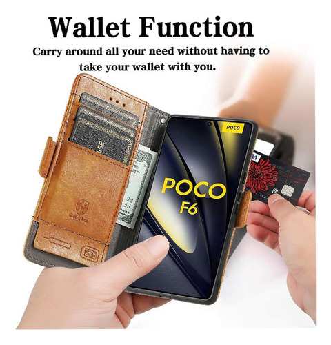 Funda Para Oppo Reno 12f Cartera Empalme Negocios Multicolor