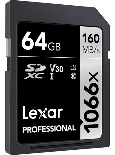 Lexar Lsd1066 64gb Sd U3 Linea Profesional Clase 10 1066x