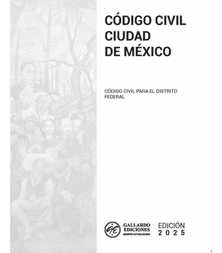 Paquete Código Civil Ciudad De México + Código Penal Ciudad De México Editorial Gallardo Ediciones Tapa Blanda En Español 2025 de Bolsilllo