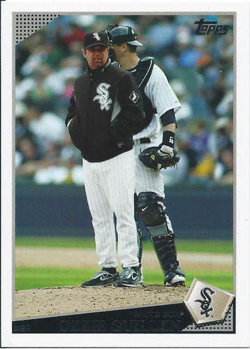 Barajita Ozzie Oswaldo Guillen Topps 2009#488 Medias Blancas