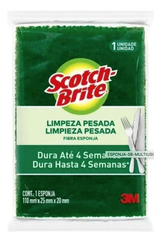 Fibra Esponja Cocina 3m Scotch Brite - Caja X 60 Unidades