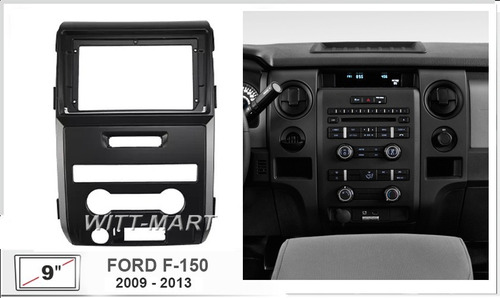 Adaptador Radio Bisel Ford F150 2009 - 2014  Para 9 Pulgadas