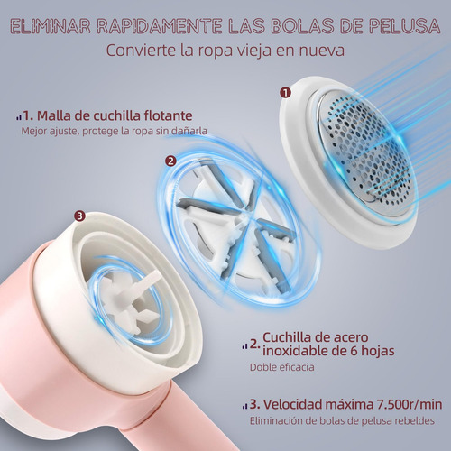 Quita Pelusa Para Ropa Recargable, Removedor De Pelusa