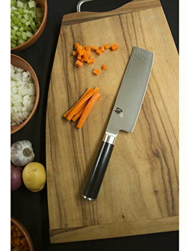 Cuchillo Nakiri De Acero Inoxidable 16.5 Cm