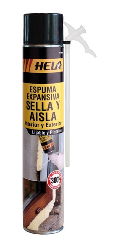 Espuma Expansiva Poliuretano Hela 750ml Sella Y Aisla