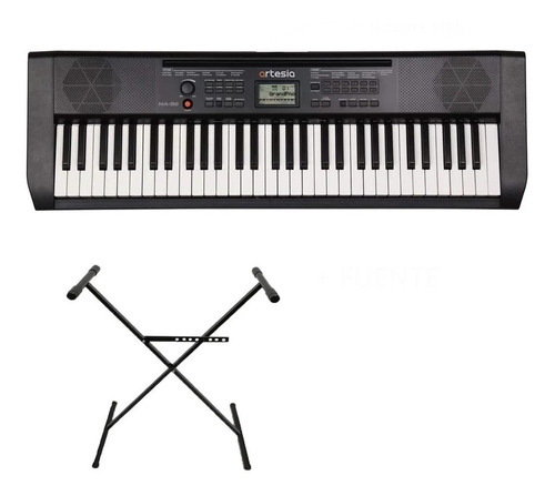 Teclado Organo Sensitivo Artesia Ma-88 Con Soporte Y Fuente