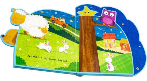 Canciones sobre Eva: Shine, Shine, Little Star, de libros listos para usar. Editorial Happy Books, portada en forma de lunar, edición 1 en portugués, 2024