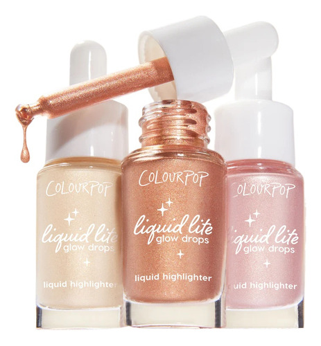Colourpop Set 3 Iluminadores Liquidos Glow Drops