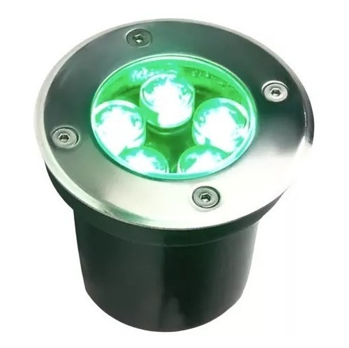 Balizador De Chão Led 5w Luz Verde