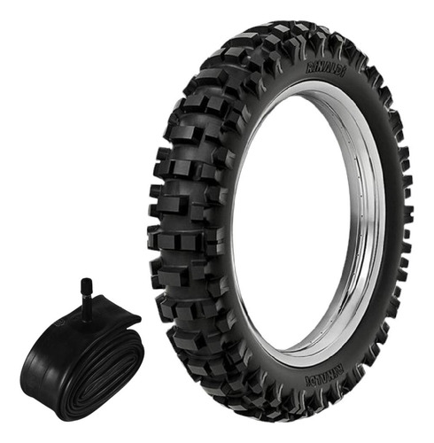 Kit Pneu 100/100-18 Rmx35 Rinaldi + Câmara