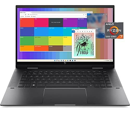 Laptop Hp Envy 15 Fhd Táctil Ryzen 7 16gb Ram 512gb Ssd