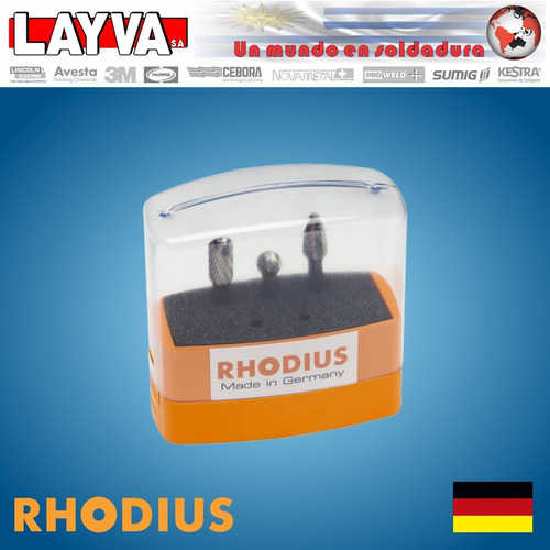 791493 Kit De 3 Fresas Para Aluminio Rhodius Alemania Layva