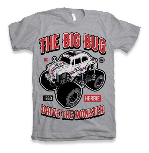 Playera Big Bug Beetle Vocho Vw  Ashes Urbanfit Surf Bocho