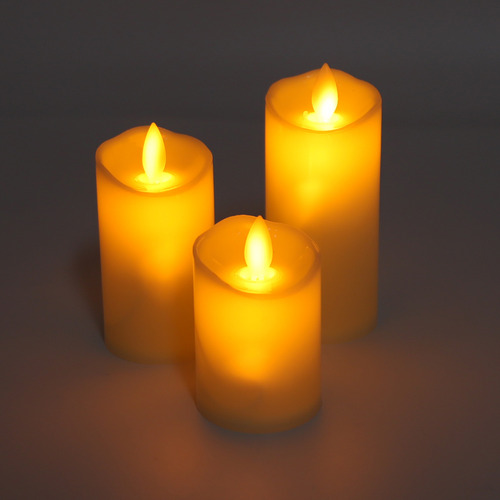 Control Remoto De Pilares De Plástico Sin Llama Led Candle M