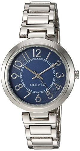 Reloj Nine West Para Mujer Nw/1893blsb Color Plateado