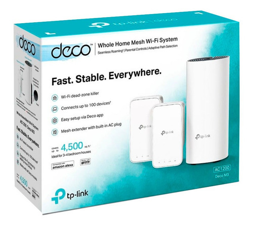 Kit 2 Router Inalámbrico Mesh Deco E4 Para Hogar 2 Bandas