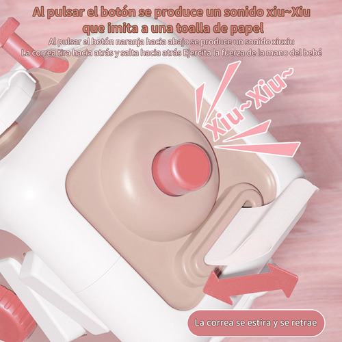 Juguete Didactico Para Bebes Montessori 6 En 1 Cubo Juguetes Estimulacion Para Bebes De 6 meses/1 ano Rosa Hong Jie Toys