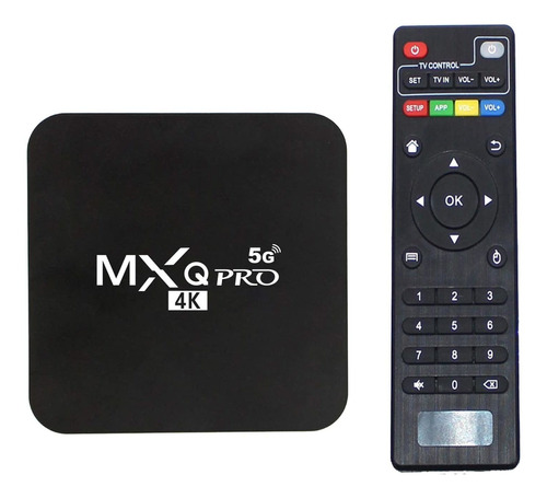 Imagen 1 de 3 de Tv Box Mxq4k Android Tv Netflix Disney+ Prime Video 