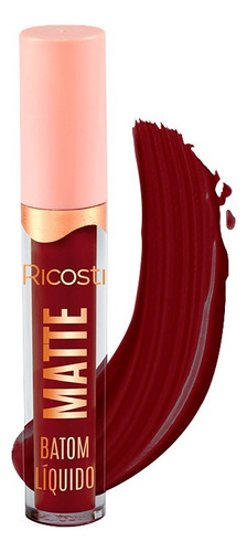 Batom Liquido Matte Vegano Wine - Ricosti