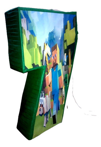Fiesta Decoracion Piñata 7 Minecraft Steve Creeper 1 Metro