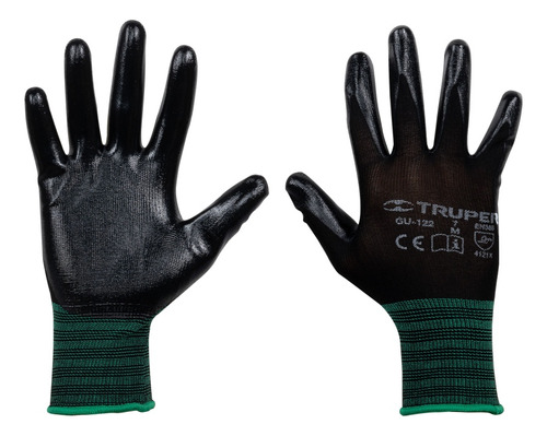 Guantes Tejidos Recubiertos De Nitrilo M Truper Gu-122 Fk