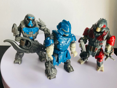 Mega Construx 3 Pack Brute Desterrados Halo Heroes Orginal (Usado)