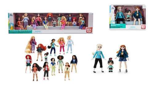 Disney Ralph Princesas Ariel Rapunzel Bella Frozen Elsa Anna