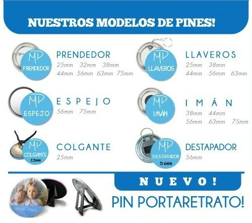 40 Pines Prendedores Souvenirs Diseños Personalizados 32mm No Aplica Personalizado