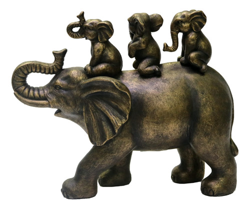 Nature's Mark Figura De Resina De Elefante De 8 Pulgadas De