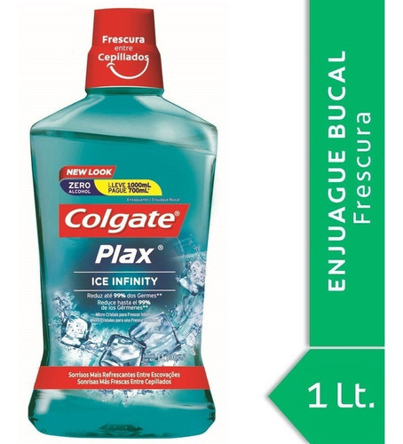 Enjuague Bucal Colgate Plax Ice Infinity Frescura 1000ml