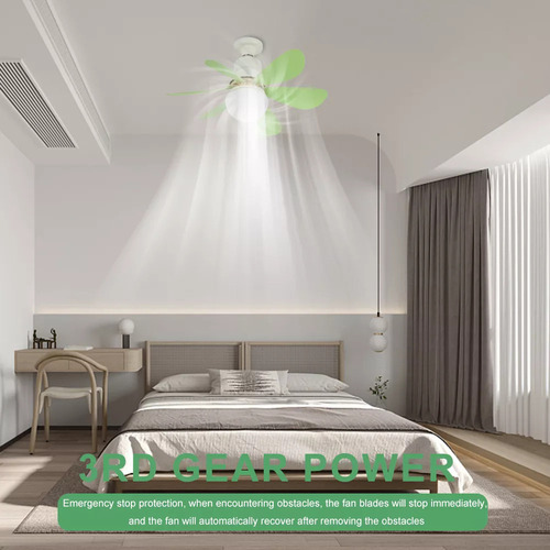 Lámpara De Ventilador De Techo Led De 40 Vatios Con Control