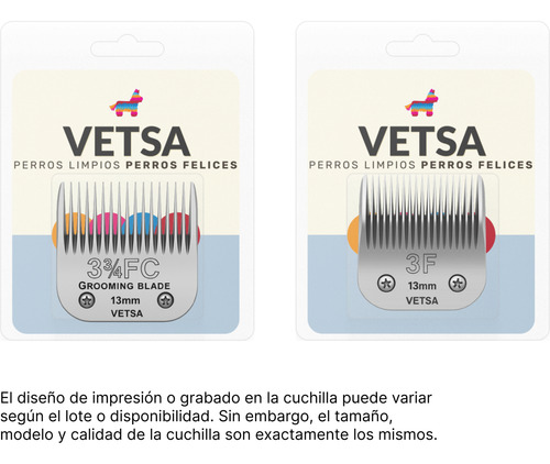 Cuchilla 13 Mm Tipo Andis 3 3/4 Generica (paquete De 3)