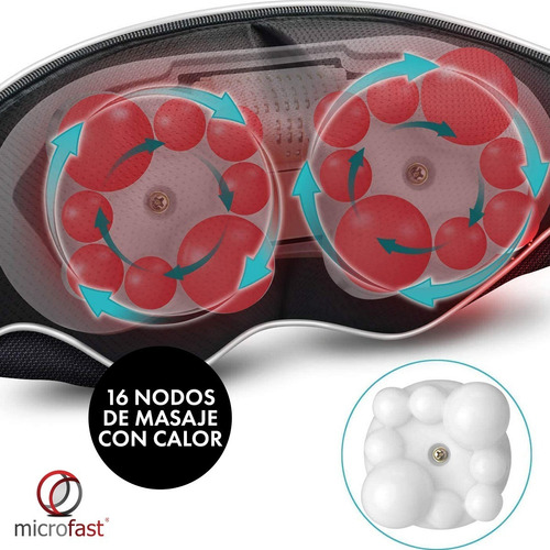 Imagen 4 de 9 de Masajeador Eléctrico Portátil St-mcs1 Negro