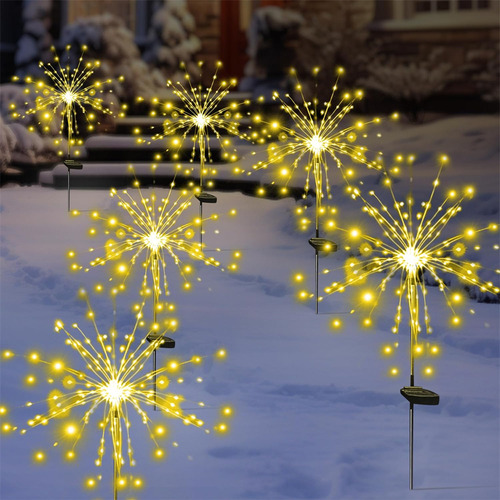 Lámpara De Fuegos Artificiales Al Aire Libre Con 8 Modos De