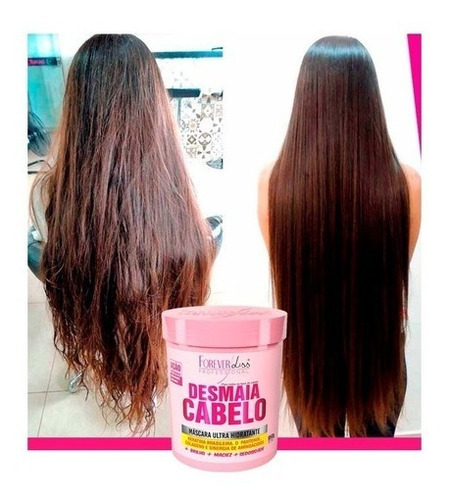 Imagem 3 de 5 de Kit Especial Desmaia Cabelo Forever Liss Shampoo C/ Máscara
