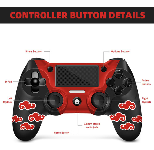 Controlador Inalámbrico Acegamer Para Ps4 Compatible Con Ps4